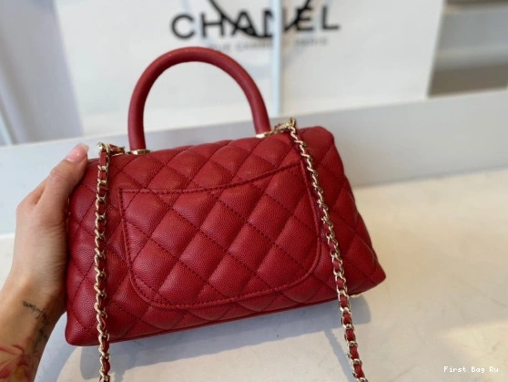 First Bag Ru CHANEL WITH TOP HANDLE FLAP BAG 0821